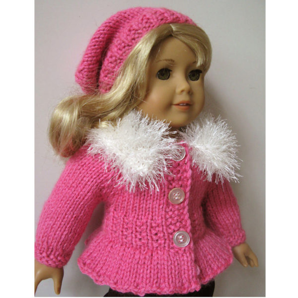 Ice-Skater Jacket & Slouchy Hat Knitting Kit