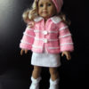 Stripy Cardigan & Hat 18" doll Knitting Kit - Image 5