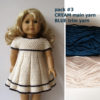 Pleated Cotton Dress 18" doll size (Original) - Image 4