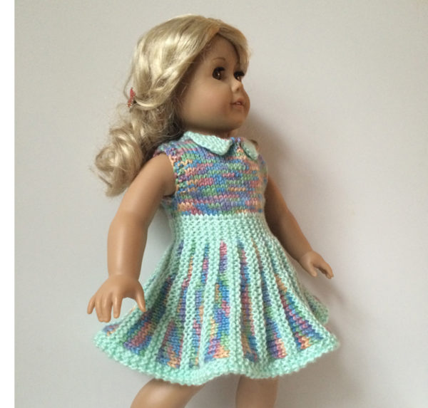 Sandy Dress Knitting Kit 18" doll