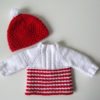 White & Red Ski pullover outfit Knitting Kit - Image 7