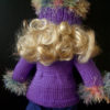 Purple Rain Jacket & Hat 18" doll Knitting Kit - Image 5
