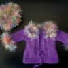 Purple Rain Jacket & Hat 18" doll Knitting Kit - Image 6