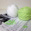 White & Mint Ski pullover outfit Knitting Kit - Image 2