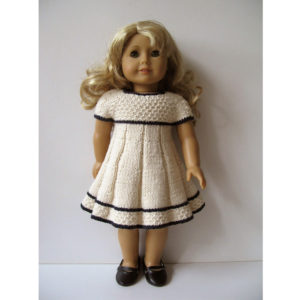 Pleated Cotton Dress 18" doll size (Original)