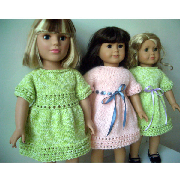 Lime Cooler Dress Knitting Pattern (038)