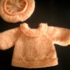 Peachy Butterflies Sweater Set Knitting Pattern (033) - Image 3