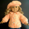 Peachy Butterflies Sweater Set Knitting Pattern (033) - Image 4