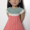 FLOWER dress Knitting Pattern fits 18" doll (059) - Image 4