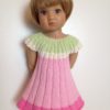 FLOWER dress Knitting Pattern fits 18" doll (059) - Image 5