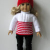 WHITE & Color Ski Set Knitting Pattern - Image 6