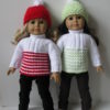 WHITE & Color Ski Set Knitting Pattern - Image 2