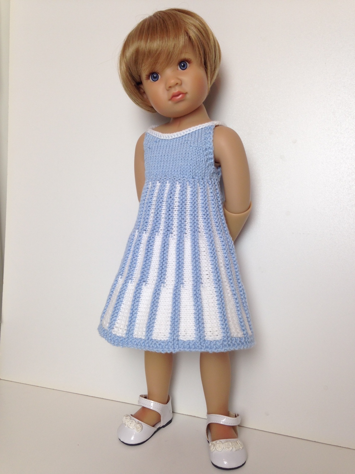 Strappy Summer doll dress (060) - Knit N Play