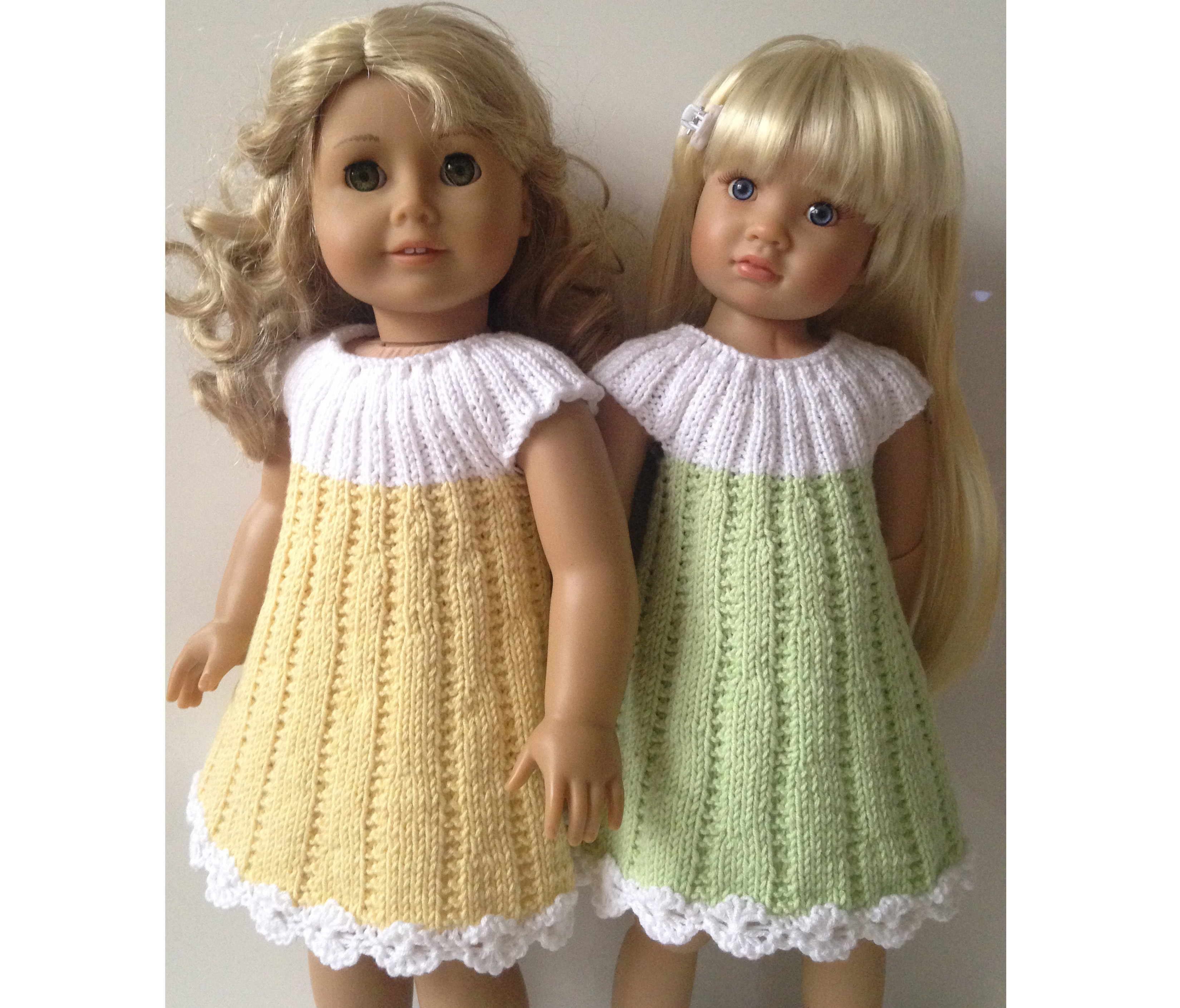 knitted doll dress