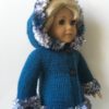 HOODED JACKET teal / ocean knitting kit - Image 5