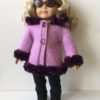 HOODED JACKET pink / purple knitting kit - Image 2