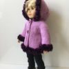 HOODED JACKET pink / purple knitting kit - Image 8