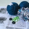 HOODED JACKET teal / ocean knitting kit - Image 2