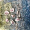 Flower Porcelain snag free Knitting markers - Image 2