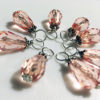 8 Peach Nectar Jeweled Knitting markers - Image 5