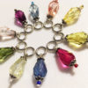 10 Rainbow Jewels Knitting markers OOAK - Image 2