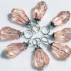 8 Peach Nectar Jeweled Knitting markers - Image 2