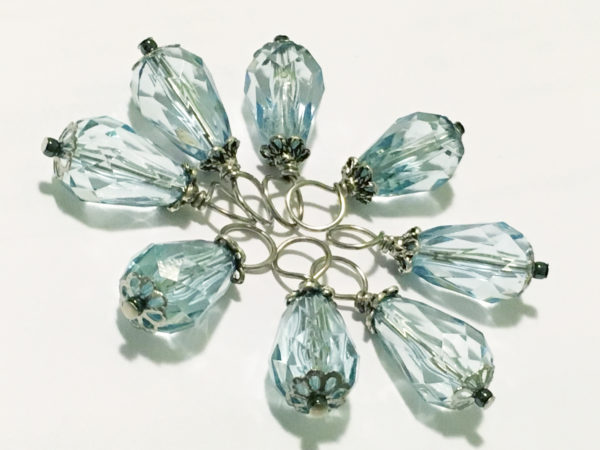 8 Clear Skies Jeweled Knitting markers