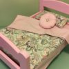 PINK bed & Bedding set for 18" doll "Paisley 1" - Image 4