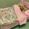 PINK bed & Bedding set for 18" doll "Paisley 1" - Image 7