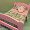 PINK bed & Bedding set for 18" doll "Paisley 2" - Image 6