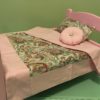 PINK bed & Bedding set for 18" doll "Paisley 3&4" - Image 3