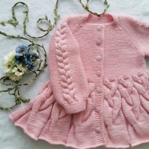 Girl's Cardigan Coat "Bird tails & Ponytails"