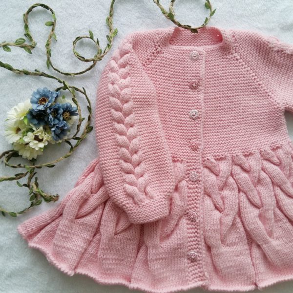 Girl's Cardigan Coat "Bird tails & Ponytails"