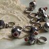 Burning Coal Crystal Knitting stitch markers Two - Image 4