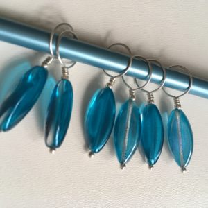 Sea Glass Jewel Knitting stitch markers