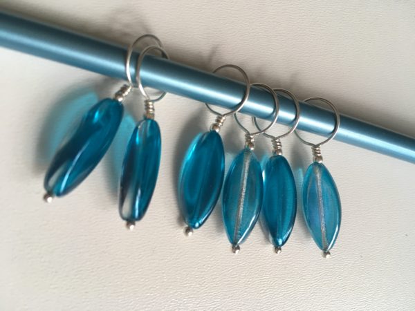 Sea Glass Jewel Knitting stitch markers