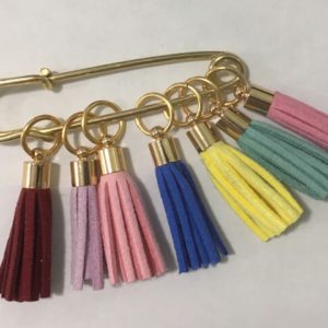 Fringe stitch markers & holder SET