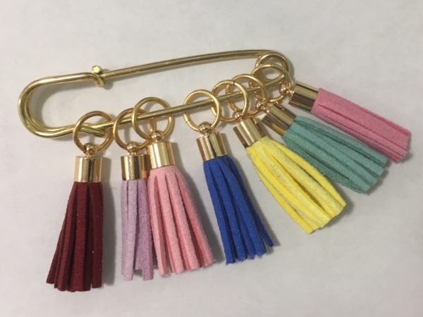 Fringe stitch markers & holder SET