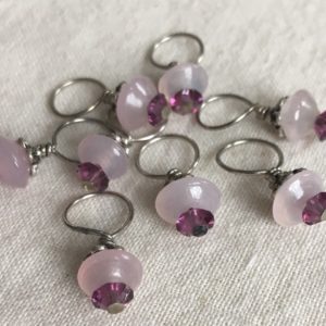 Flower Garden Crystal Knitting stitch markers