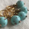 Summer Roses Blue stitch markers - Image 3