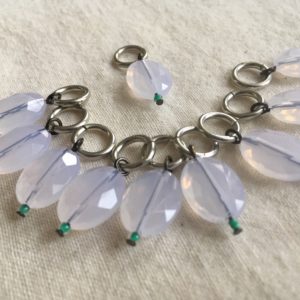 Moon Stone Crystal Knitting stitch markers