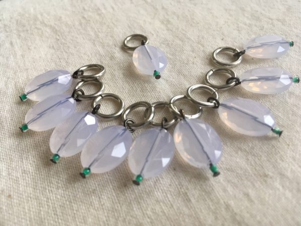 Moon Stone Crystal Knitting stitch markers