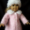 Mad Men classic A-line Coat & Hat AG American Girl 18 inch doll Knitting pattern (041) - Image 2