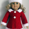 Mad Men classic A-line Coat & Hat AG American Girl 18 inch doll Knitting pattern (041) - Image 3